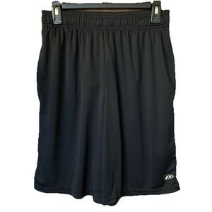 Men's Pro Player Brand Athletic Shorts Size M Black Moisture Wicking Pockets